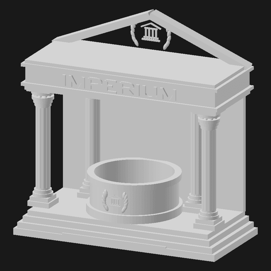 Anteprima del modello 3D di un portabicchieri personalizzato per Imperium
